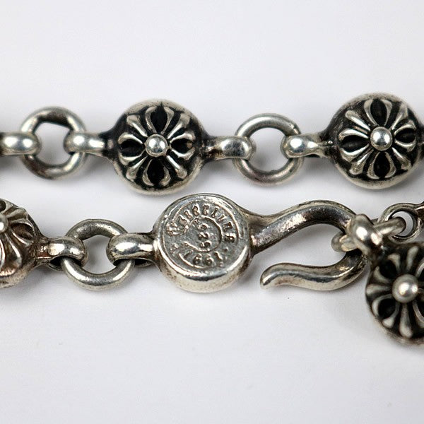 CHROME HEARTS #1 Cross Ball 20 Inch Silver Necklace