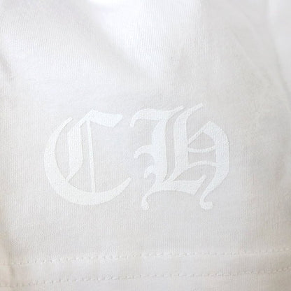 CHROME HEARTS Arch Logo Print Long T-Shirt White Size XL