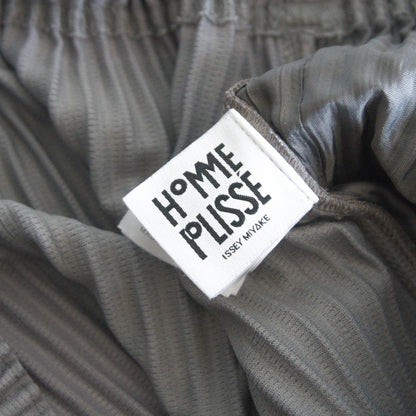 HOMME PLISSE ISSEY MIYAKE Pleated Short Pants Gray Size 34