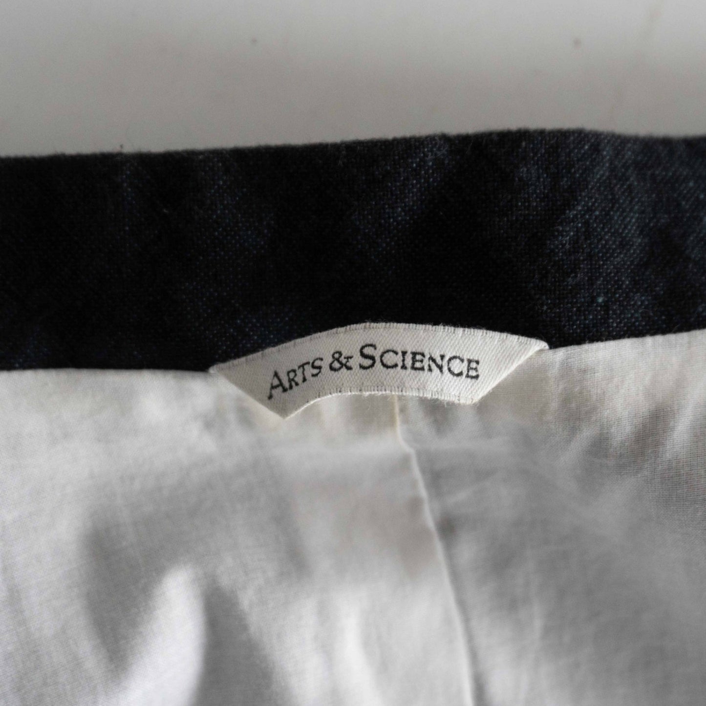 ARTS&SCIENCE Cotton Linen Stand Collar Long Vest Size S