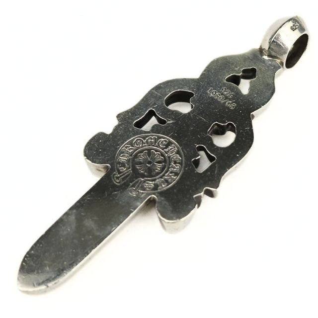 CHROME HEARTS Large Dagger Silver Pendant