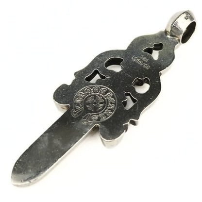 CHROME HEARTS Large Dagger Silver Pendant