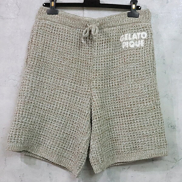 GELATO PIQUE HOMME Melange Waffle Vest Mint Size L