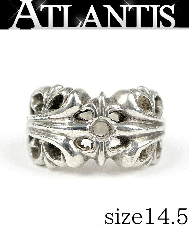CHROME HEARTS K&T Ring Silver Size JP 14.5