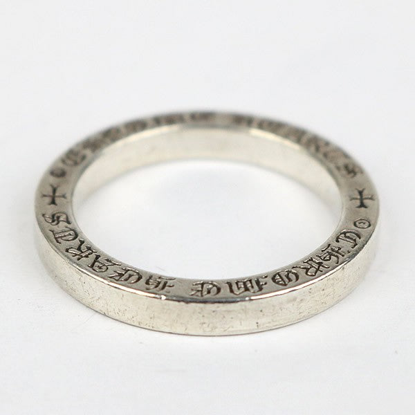 CHROME HEARTS Spacer Ring 3mm Plain Silver Size JP 21