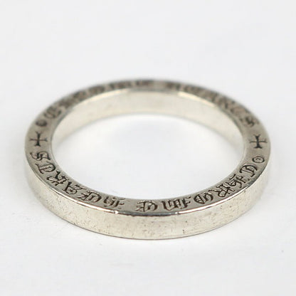 CHROME HEARTS Spacer Ring 3mm Plain Silver Size JP 21