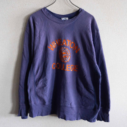 CHAMPION 80s Wheaton Reverse Weave Flock Print Size L
