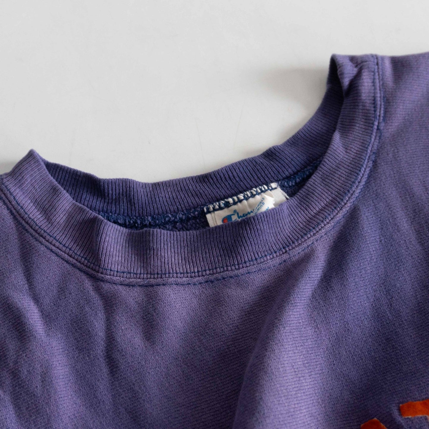 CHAMPION 80s Wheaton Reverse Weave Flock Print Size L