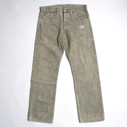 RRL Made in USA Olive Wash Straight-Leg Jeans Size 32×30