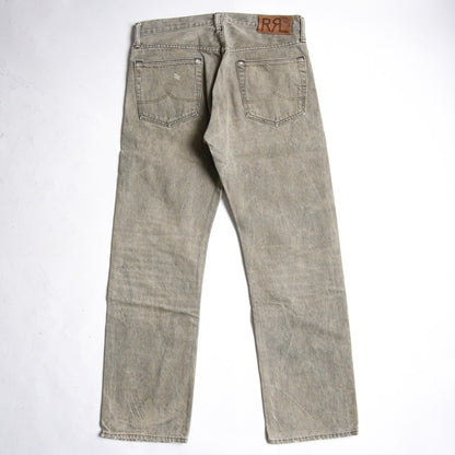 RRL Made in USA Olive Wash Straight-Leg Jeans Size 32×30