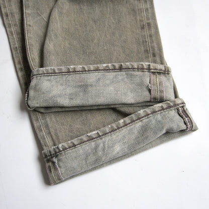 RRL Made in USA Olive Wash Straight-Leg Jeans Size 32×30