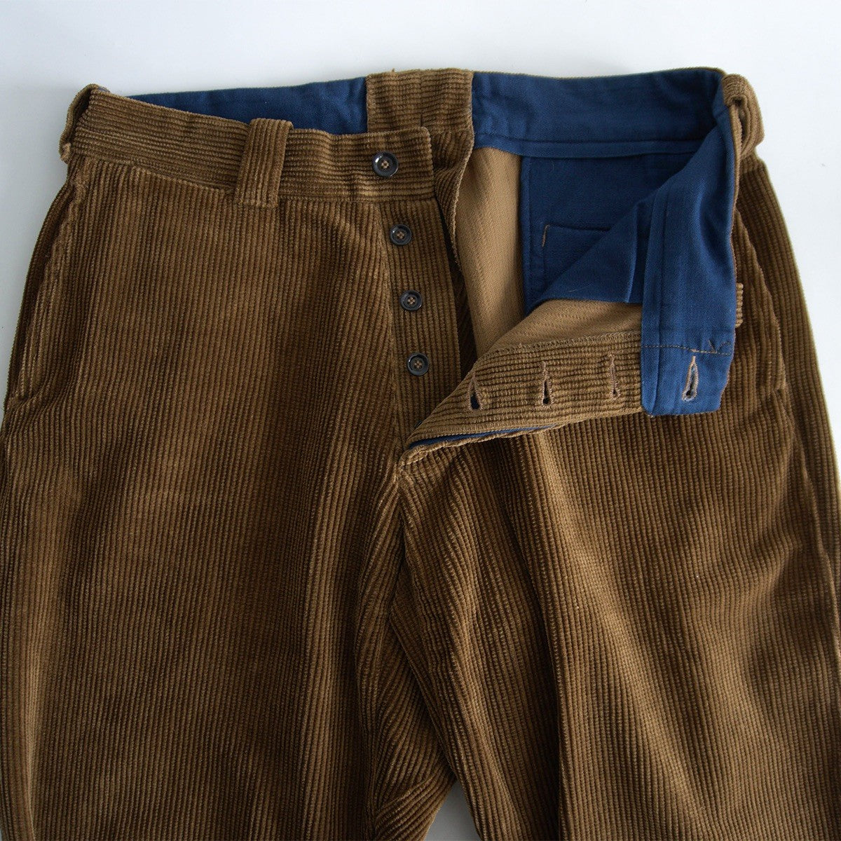 45R Corduroy 908 Easy Poppo Pants Brown Size 34
