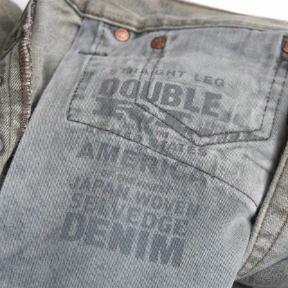 RRL Made in USA Olive Wash Straight-Leg Jeans Size 32×30