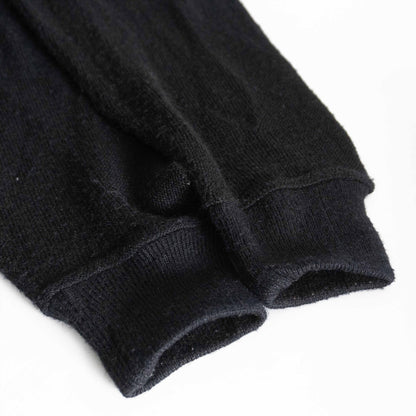 Vintage 60s Alpaca Cardigan with Pockets Black