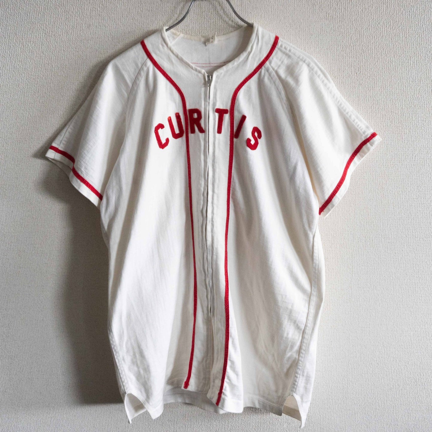 USA 60s RUSSELL SOUTHERN CONMATIC Zip Baseball Shirt Size XS