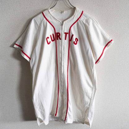 USA 60s RUSSELL SOUTHERN CONMATIC Zip Baseball Shirt Size XS