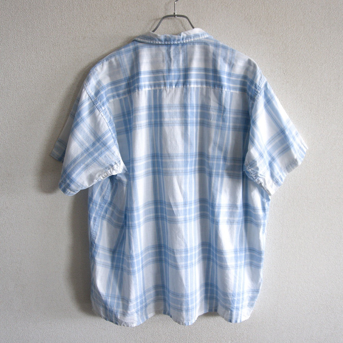 Cranbrook 60s Cotton Open Collar Check Shirt Size XL