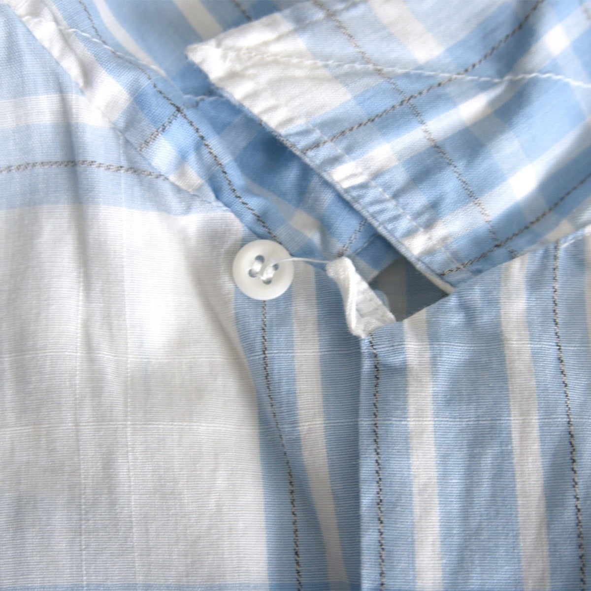 Cranbrook 60s Cotton Open Collar Check Shirt Size XL