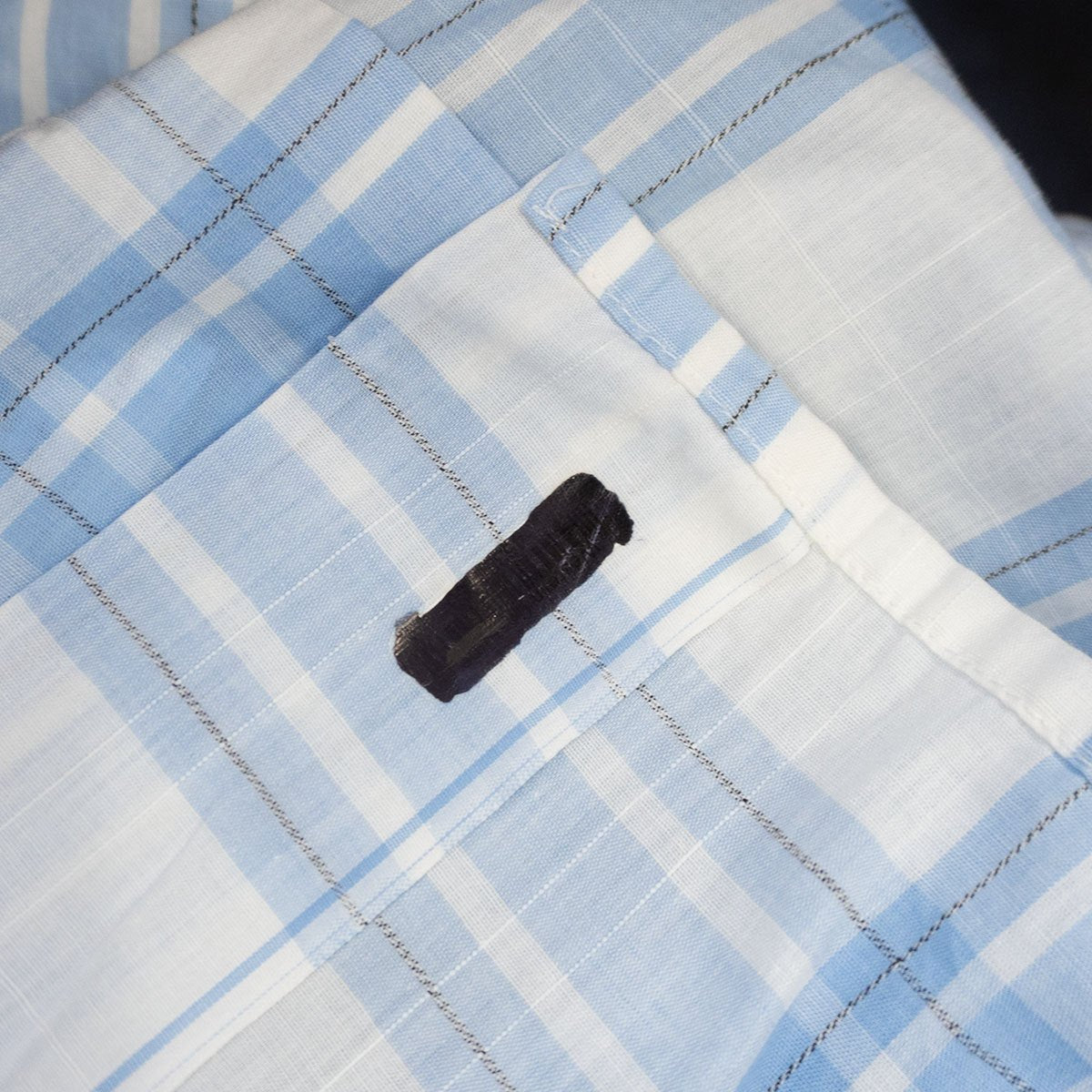 Cranbrook 60s Cotton Open Collar Check Shirt Size XL