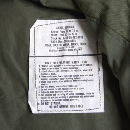 US ARMY 70s M-65 3rd Field Jacket Size SMALL-REGULAR
