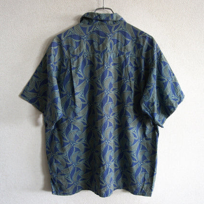 PATAGONIA 90s A/C Pin Wheel Aloha Shirt Size M