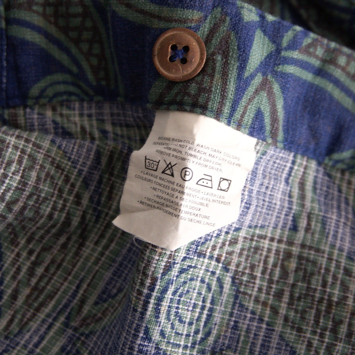 PATAGONIA 90s A/C Pin Wheel Aloha Shirt Size M
