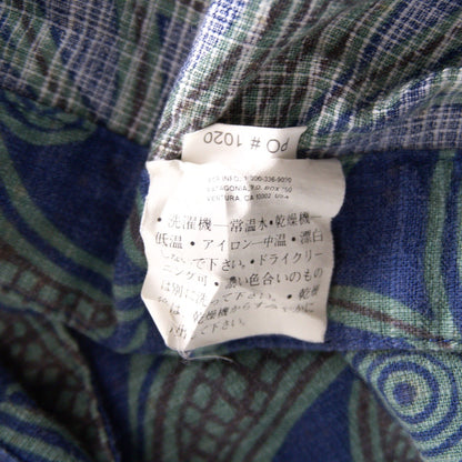 PATAGONIA 90s A/C Pin Wheel Aloha Shirt Size M