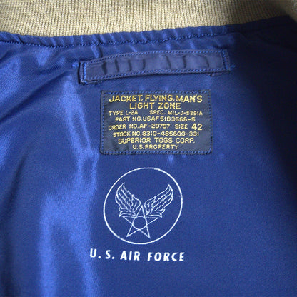 SUPERIOR TOGS L-2A USAF Flight Jacket Size XS