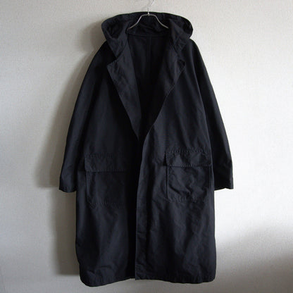 Y's for men 90s Hooded Long Coat Black Size M