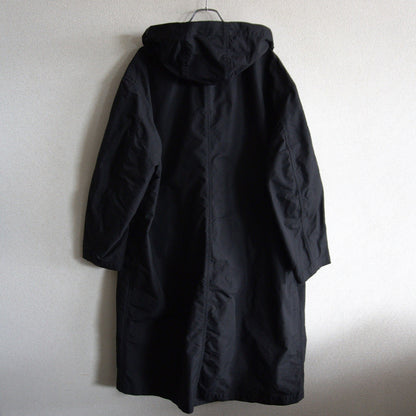 Y's for men 90s Hooded Long Coat Black Size M