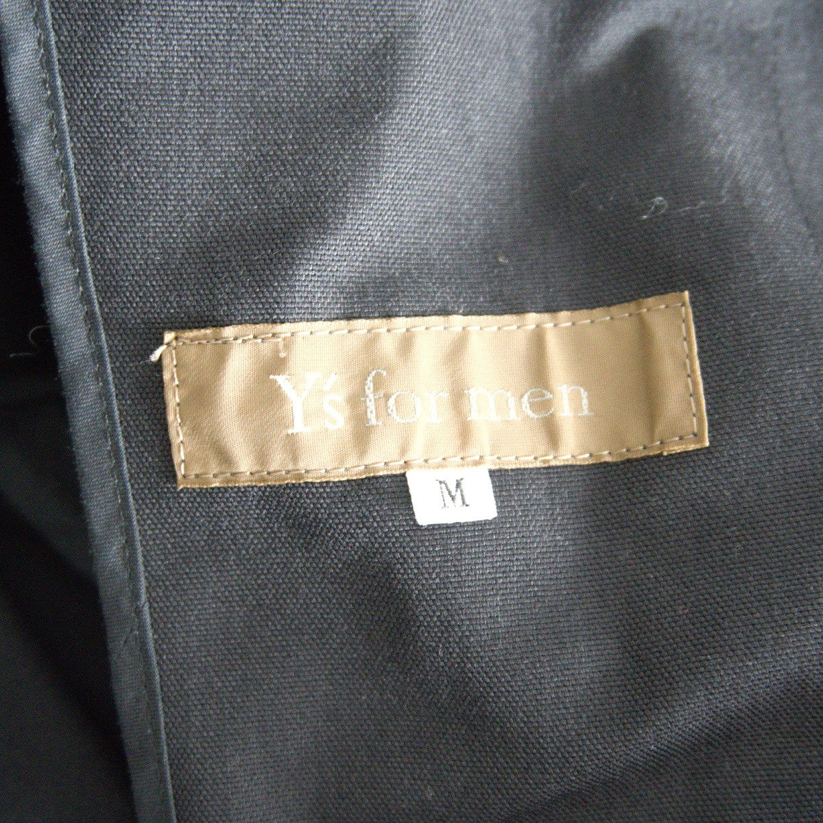Y's for men 90s Hooded Long Coat Black Size M