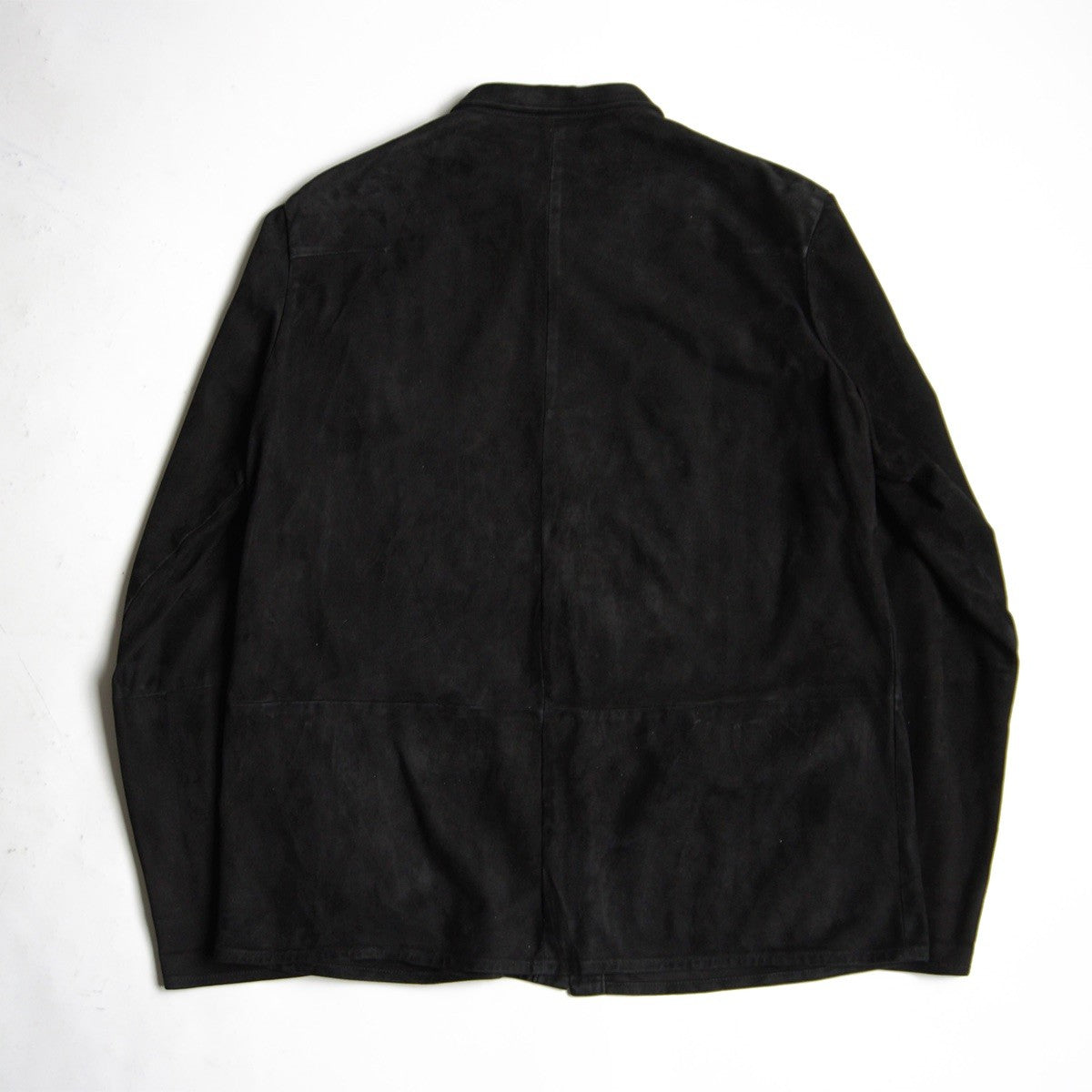 bergfabel Suede Leather Worker Shirt Jacket Black Size L
