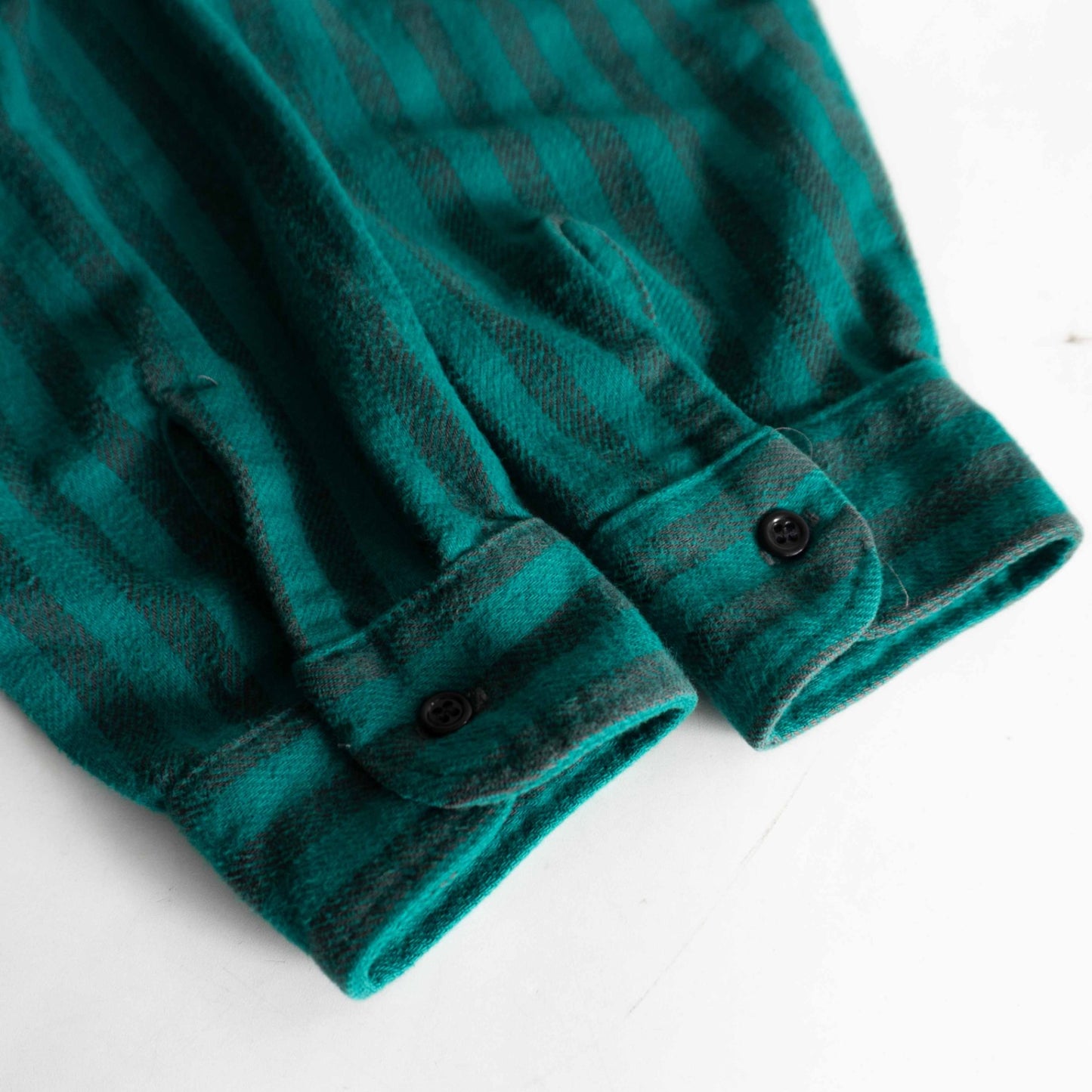 USA 80s FIVE BROTHER Striped Flannel Shirt Size L