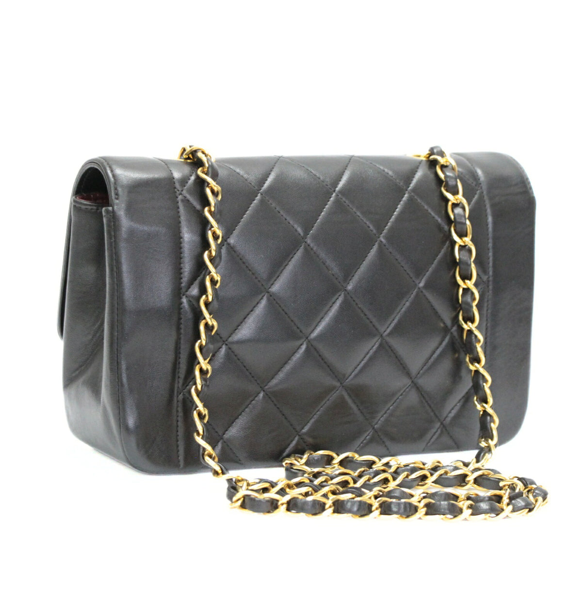 CHANEL Diana 22 Lambskin Single Bag Black