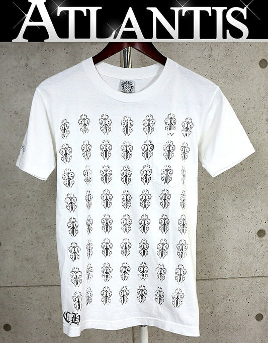 CHROME HEARTS Old Vine Dagger T-Shirt White Size S