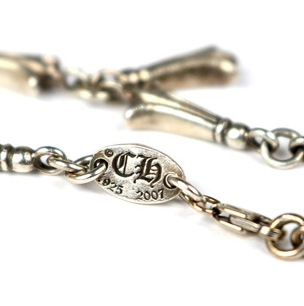 CHROME HEARTS Crosstail Link Bracelet 925 Silver