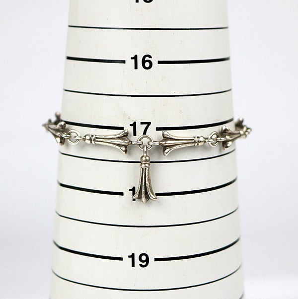 CHROME HEARTS Crosstail Link Bracelet 925 Silver