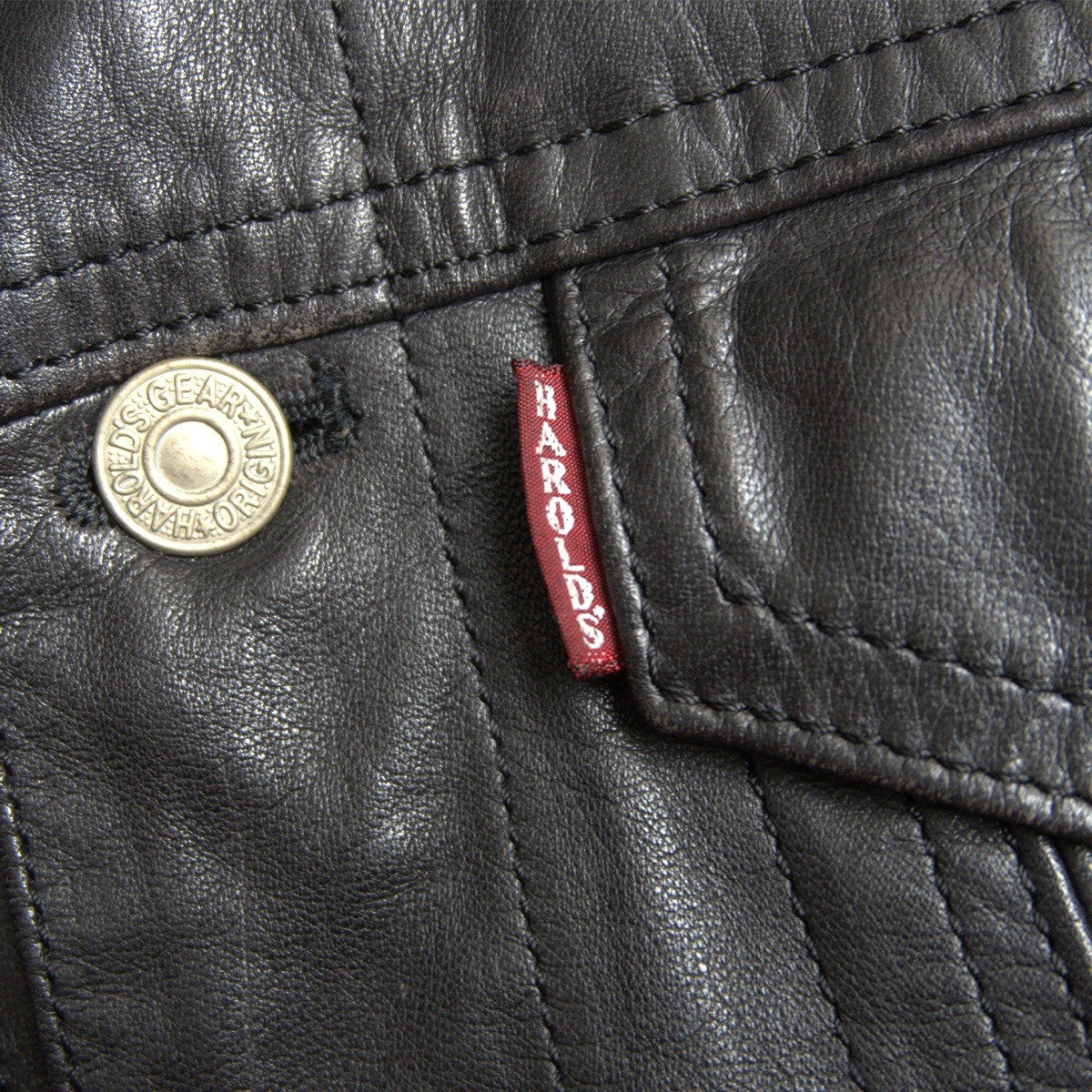 HAROLDS GEAR Horsehide Leather Jacket Black Size M