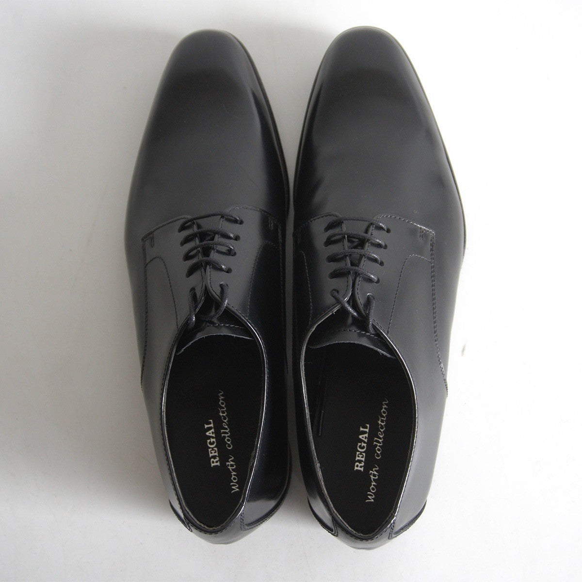 REGAL worth collection Black Plain Toe Leather Size 7.5