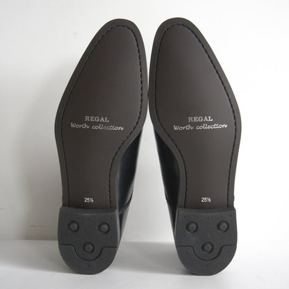 REGAL worth collection Black Plain Toe Leather Size 7.5