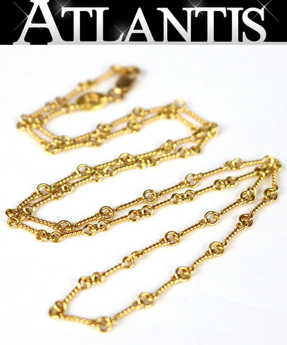 CHROME HEARTS 22K Twist Chain Necklace Gold