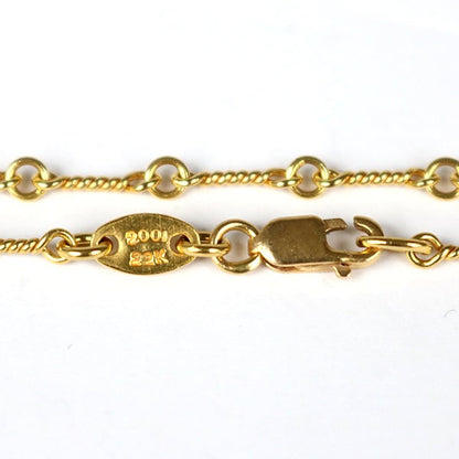 CHROME HEARTS 22K Twist Chain Necklace Gold