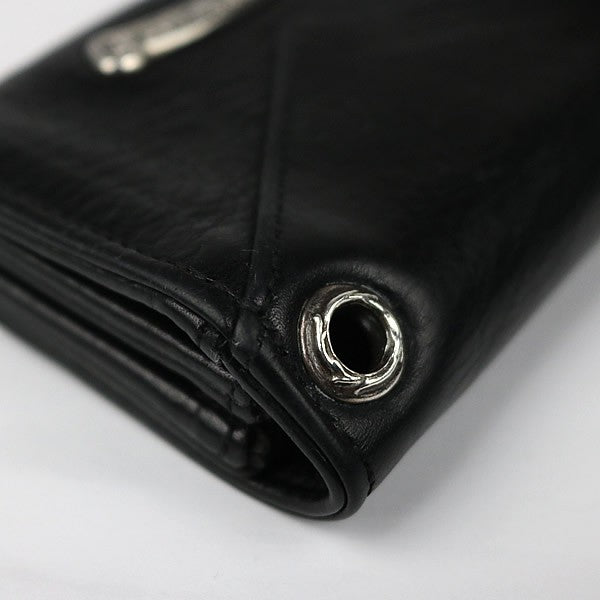 CHROME HEARTS Tiny Wallet Coin Case Leather