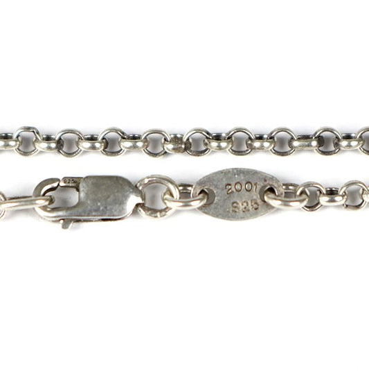 CHROME HEARTS Roll Chain Necklace 18 inch Silver SV925