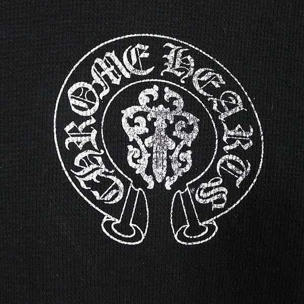 CHROME HEARTS Old American Flag Thermal T-Shirt Black Size M
