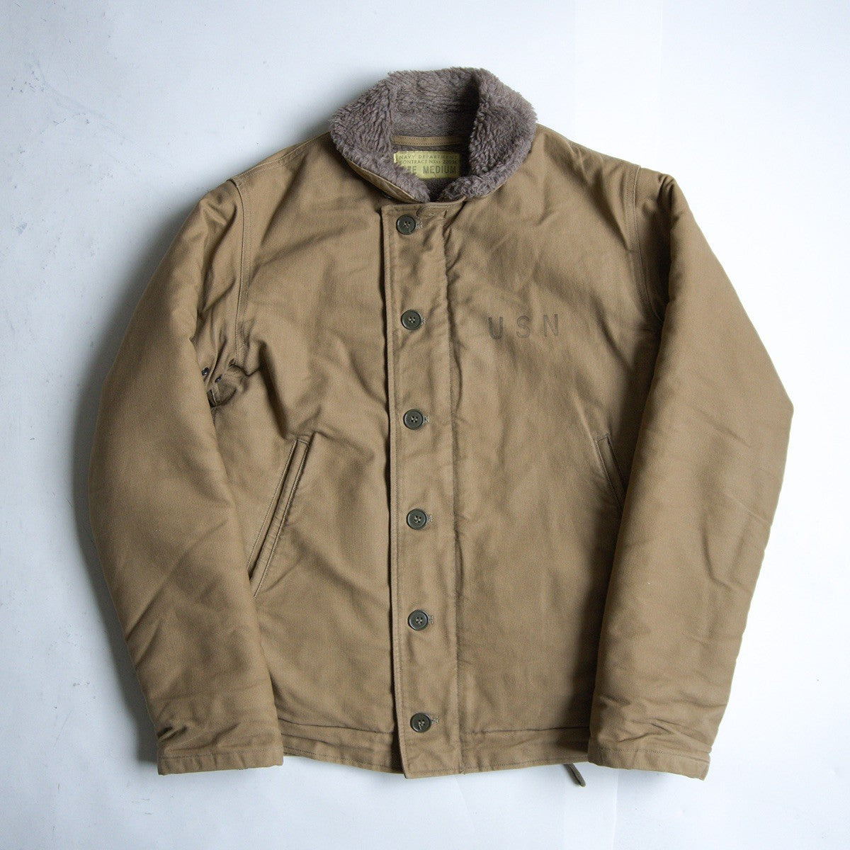 BUZZ RICKSON N-1 Deck Jacket Jungle Cloth Alpaca Size M