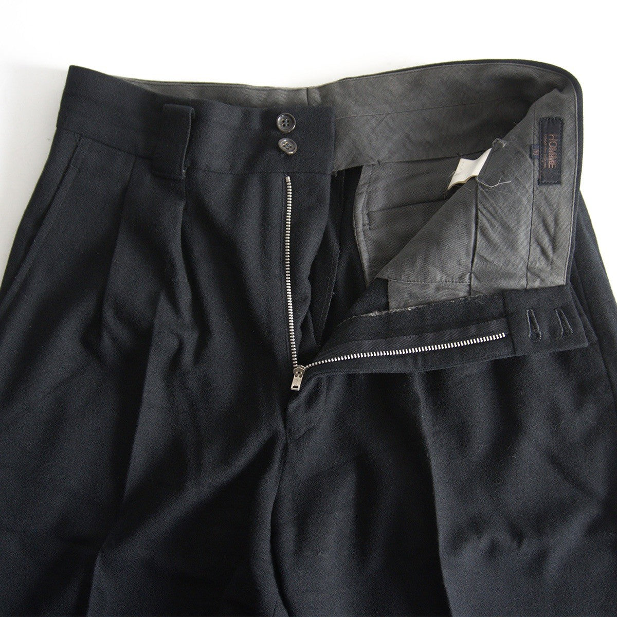 COMME des GARCONS HOMME 80s 2-Pleat Wool Slacks Size 32