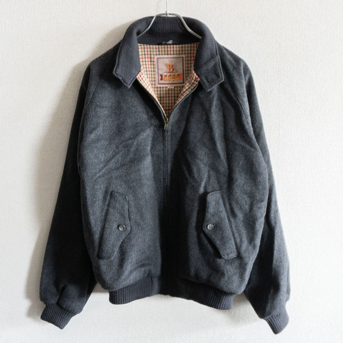 BARACUTA G9 Cashmere Blend Wool Harrington Jacket Size XXS