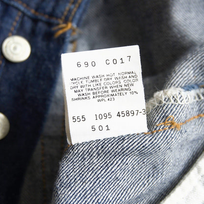 LEVI'S 501XX Big E Valencia Made Dark Indigo Size 34×36