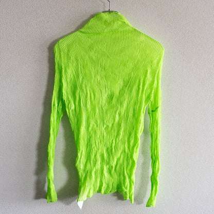 ISSEY MIYAKE Crinkle Pleated Blouse Size M